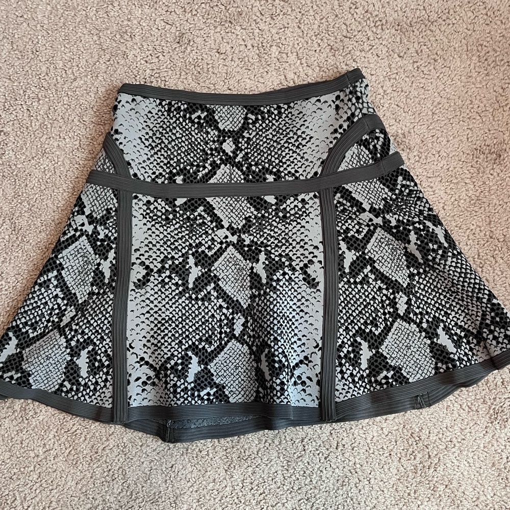 Diane von Furstenberg Snake Print Tennis Style Skirt